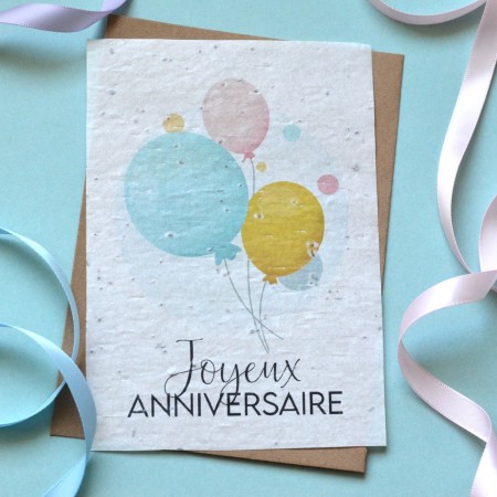 Carte à planter anniversaire