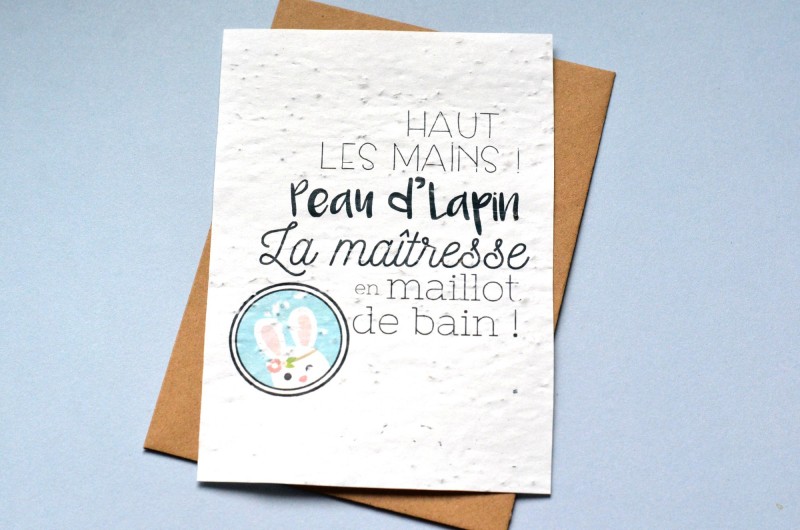 Carte &agrave; planter Haut Les Mains - Maitresse