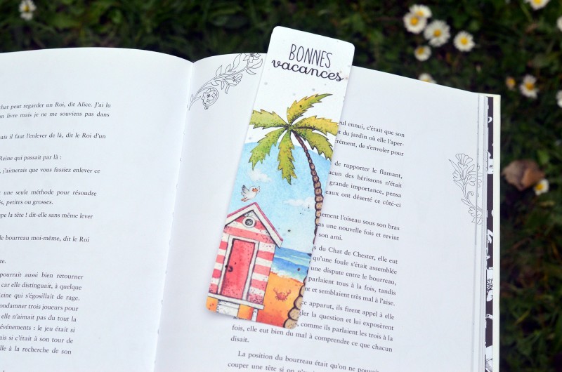 Marque-page &agrave; planter Bonnes Vacances - Plage