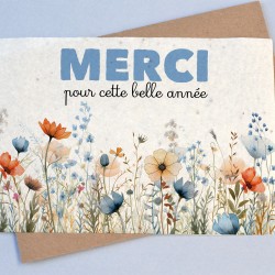 Carte &agrave; planter Merci pour cette belle ann&eacute;e