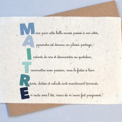 Carte &agrave; planter Ma&icirc;tre Apostiche
