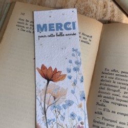 Marque-page &agrave; planter Merci pour cette belle ann&eacute;e