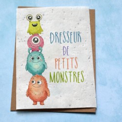 Carte &agrave; planter Dresseur de petits monstres